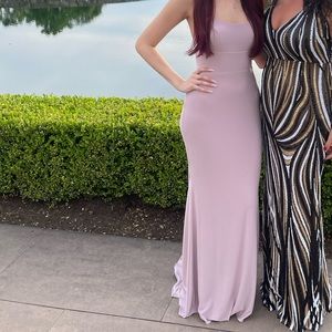 Long pink blush dress , only worn once